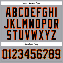 Load image into Gallery viewer, Custom Gray Black-Orange Authentic Sleeveless Baseball Jersey