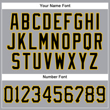 Load image into Gallery viewer, Custom Gray Black-Gold Authentic Sleeveless Baseball Jersey