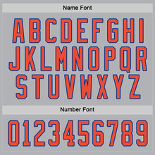 Load image into Gallery viewer, Custom Gray Orange-Royal Hockey Jersey