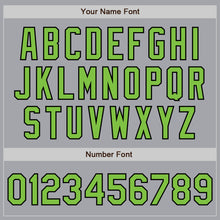 Load image into Gallery viewer, Custom Gray Neon Green-Black Authentic Baseball Jersey