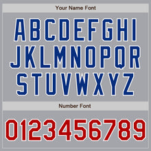 Load image into Gallery viewer, Custom Gray Red-White Authentic Baseball Jersey