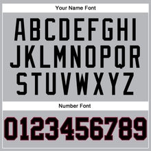 Load image into Gallery viewer, Custom Gray Black Pinstripe Black-Maroon Authentic Basketball Jersey