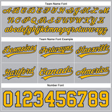 Load image into Gallery viewer, Custom Gray Gold-Navy Authentic Basketball Shorts