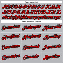 Load image into Gallery viewer, Custom Gray Red-Black Performance T-Shirt