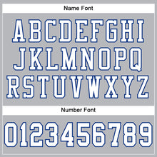 Load image into Gallery viewer, Custom Gray White-Royal Mesh Authentic Football Jersey
