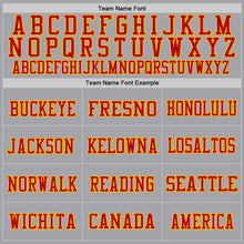 Load image into Gallery viewer, Custom Gray Red-Gold Mesh Authentic Football Jersey