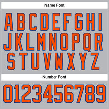 Load image into Gallery viewer, Custom Gray Orange-Royal Hockey Lace Neck Jersey