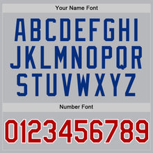 Load image into Gallery viewer, Custom Gray Red-Royal Authentic Throwback Baseball Jersey