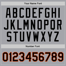 Load image into Gallery viewer, Custom Gray Black-Orange Authentic Throwback Basketball Jersey