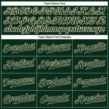 Load image into Gallery viewer, Custom Green Green-Cream Authentic Baseball Jersey