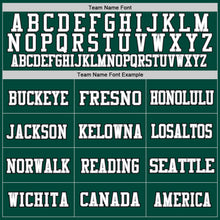 Load image into Gallery viewer, Custom Green White-Gray Mesh Authentic Throwback Football Jersey