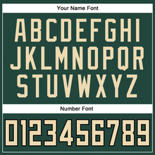 Load image into Gallery viewer, Custom Green Cream-Black Mesh Authentic Football Jersey