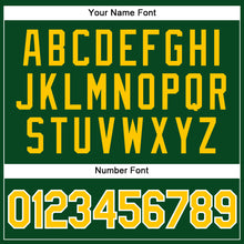 Load image into Gallery viewer, Custom Green Gold-White Authentic Sleeveless Baseball Jersey