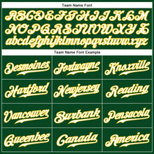 Load image into Gallery viewer, Custom Green White-Gold Authentic Sleeveless Baseball Jersey