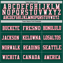 Load image into Gallery viewer, Custom Green White-Red Mesh Authentic Throwback Football Jersey