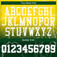 Load image into Gallery viewer, Custom Green White-Gold Round Neck Sublimation Basketball Suit Jersey