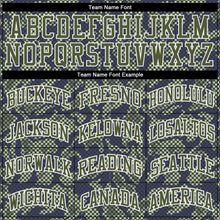 Load image into Gallery viewer, Custom Green Olive-Navy Round Neck Sublimation Basketball Suit Jersey