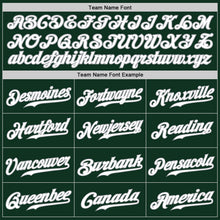 Load image into Gallery viewer, Custom Green White-Gray Authentic Baseball Jersey