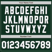 Load image into Gallery viewer, Custom Green White-Gray Authentic Baseball Jersey