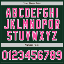 Load image into Gallery viewer, Custom Green Pink-White Authentic Baseball Jersey
