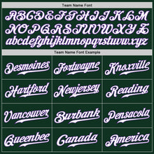 Load image into Gallery viewer, Custom Green White-Purple Authentic Baseball Jersey