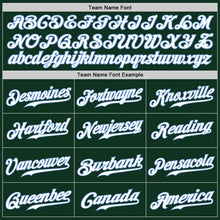 Load image into Gallery viewer, Custom Green White-Light Blue Authentic Baseball Jersey