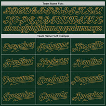 Load image into Gallery viewer, Custom Green Green-Old Gold Authentic Baseball Jersey