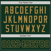 Load image into Gallery viewer, Custom Green Green-Old Gold Authentic Baseball Jersey