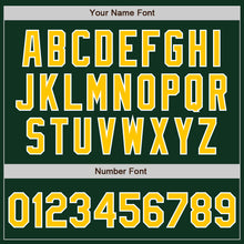 Load image into Gallery viewer, Custom Green Gold-White Authentic Baseball Jersey