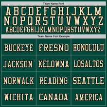 Load image into Gallery viewer, Custom Green Cream-Black Mesh Authentic Football Jersey