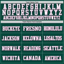 Load image into Gallery viewer, Custom Green Pink-White Mesh Authentic Football Jersey