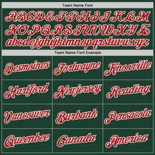 Load image into Gallery viewer, Custom Green Red-White Performance T-Shirt