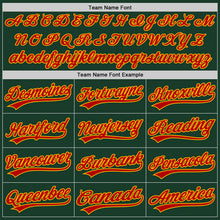 Load image into Gallery viewer, Custom Green Gold-Red Authentic Baseball Jersey