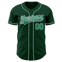Load image into Gallery viewer, Custom Green Kelly Green-White Authentic Baseball Jersey