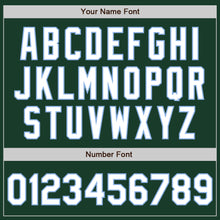 Load image into Gallery viewer, Custom Green White-Light Blue Authentic Baseball Jersey