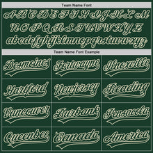 Load image into Gallery viewer, Custom Green Green-Cream Authentic Baseball Jersey