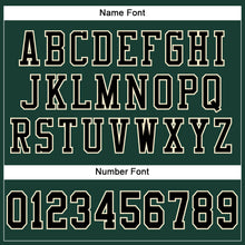 Load image into Gallery viewer, Custom Green Black-Cream Mesh Authentic Football Jersey