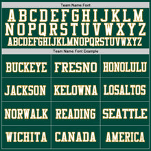 Load image into Gallery viewer, Custom Green White-Old Gold Mesh Authentic Football Jersey