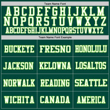 Load image into Gallery viewer, Custom Green Neon Green-White Mesh Authentic Football Jersey