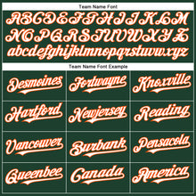 Load image into Gallery viewer, Custom Green White-Orange Authentic Baseball Jersey