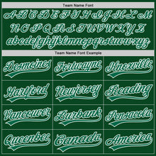 Load image into Gallery viewer, Custom Green Kelly Green-White Authentic Throwback Baseball Jersey