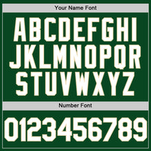 Load image into Gallery viewer, Custom Green White-Cream Authentic Throwback Baseball Jersey