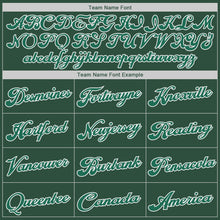 Load image into Gallery viewer, Custom Hunter Green Kelly Green-White Authentic Throwback Basketball Jersey