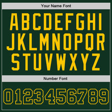 Load image into Gallery viewer, Custom Hunter Green Green-Gold Authentic Throwback Basketball Jersey