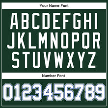 Load image into Gallery viewer, Custom Hunter Green White-Royal Authentic Throwback Basketball Jersey