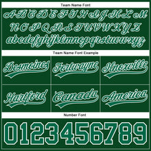 Load image into Gallery viewer, Custom Hunter Green Kelly Green-White Authentic Throwback Basketball Shorts