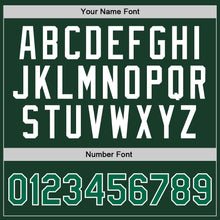 Load image into Gallery viewer, Custom Hunter Green Kelly Green-White Authentic Throwback Basketball Jersey