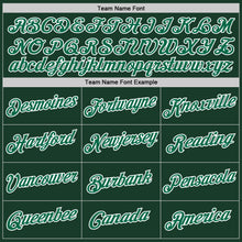 Load image into Gallery viewer, Custom Hunter Green Kelly Green-White Authentic Throwback Basketball Jersey