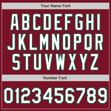 Load image into Gallery viewer, Custom Crimson White-Kelly Green Bomber Full-Snap Varsity Letterman Jacket