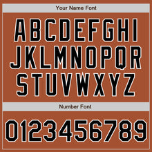 Load image into Gallery viewer, Custom Texas Orange Black-White Bomber Full-Snap Varsity Letterman Jacket